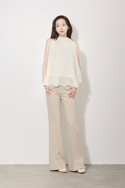 【PRE ORDER】ハイネックシフォンブラウス