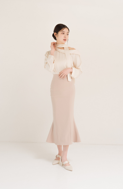 ハイウエストマーメイドスカート