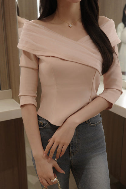 シフォンクロスブラウス