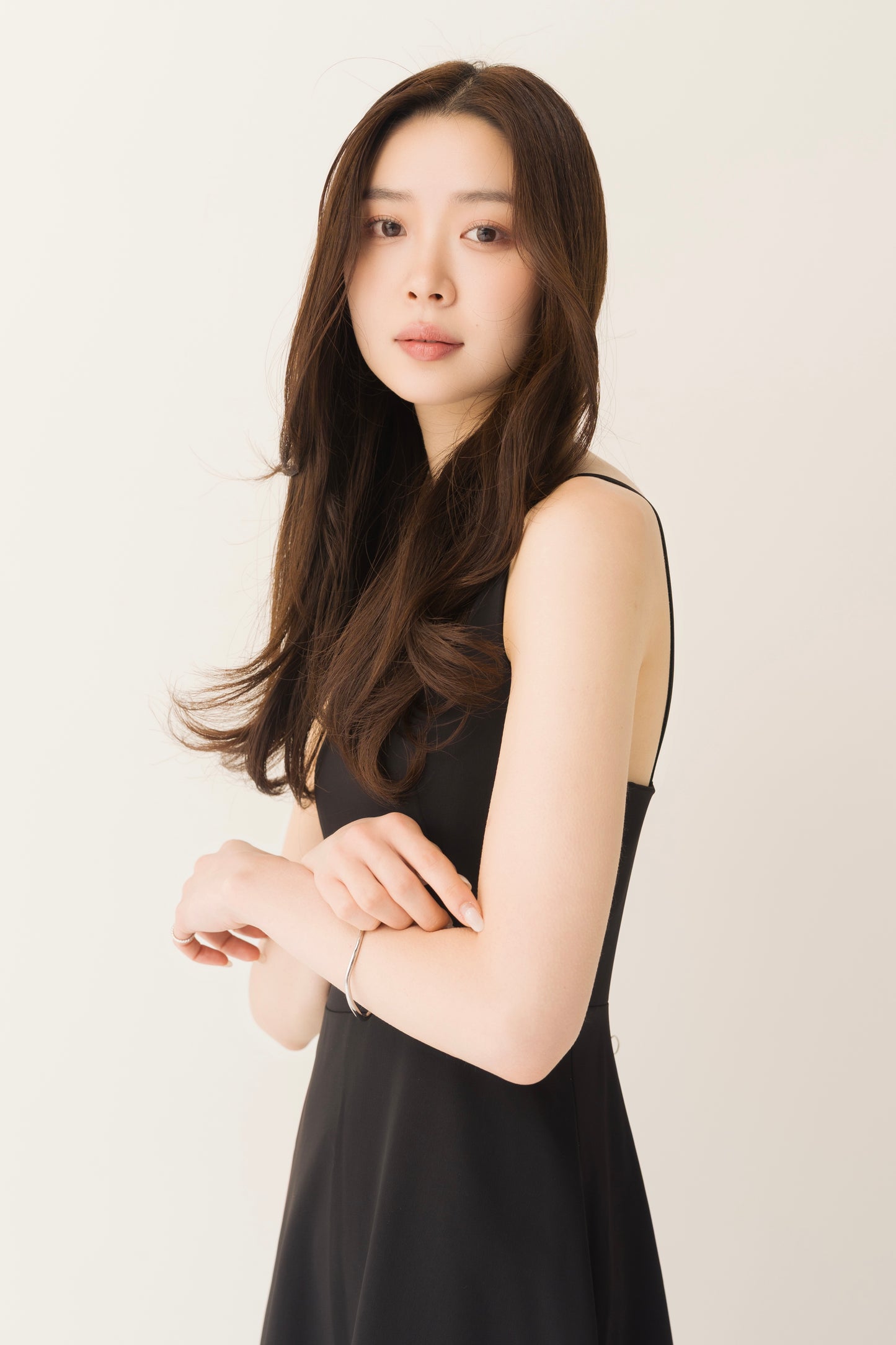 フレアロングキャミワンピ