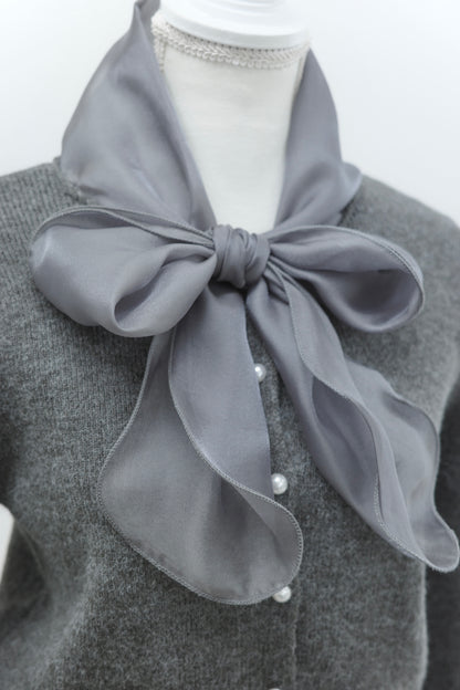 リボンニットカーディガン