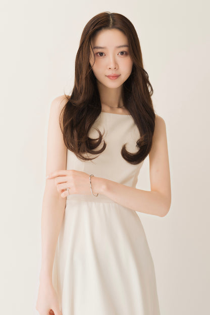 フレアロングキャミワンピ