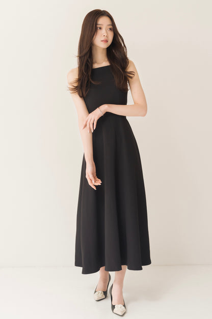 フレアロングキャミワンピ