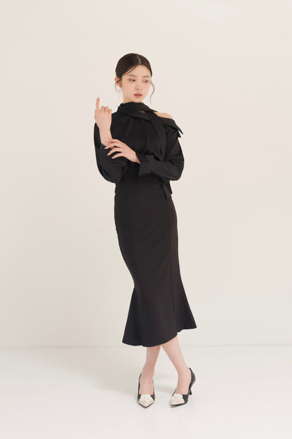 ハイウエストマーメイドスカート