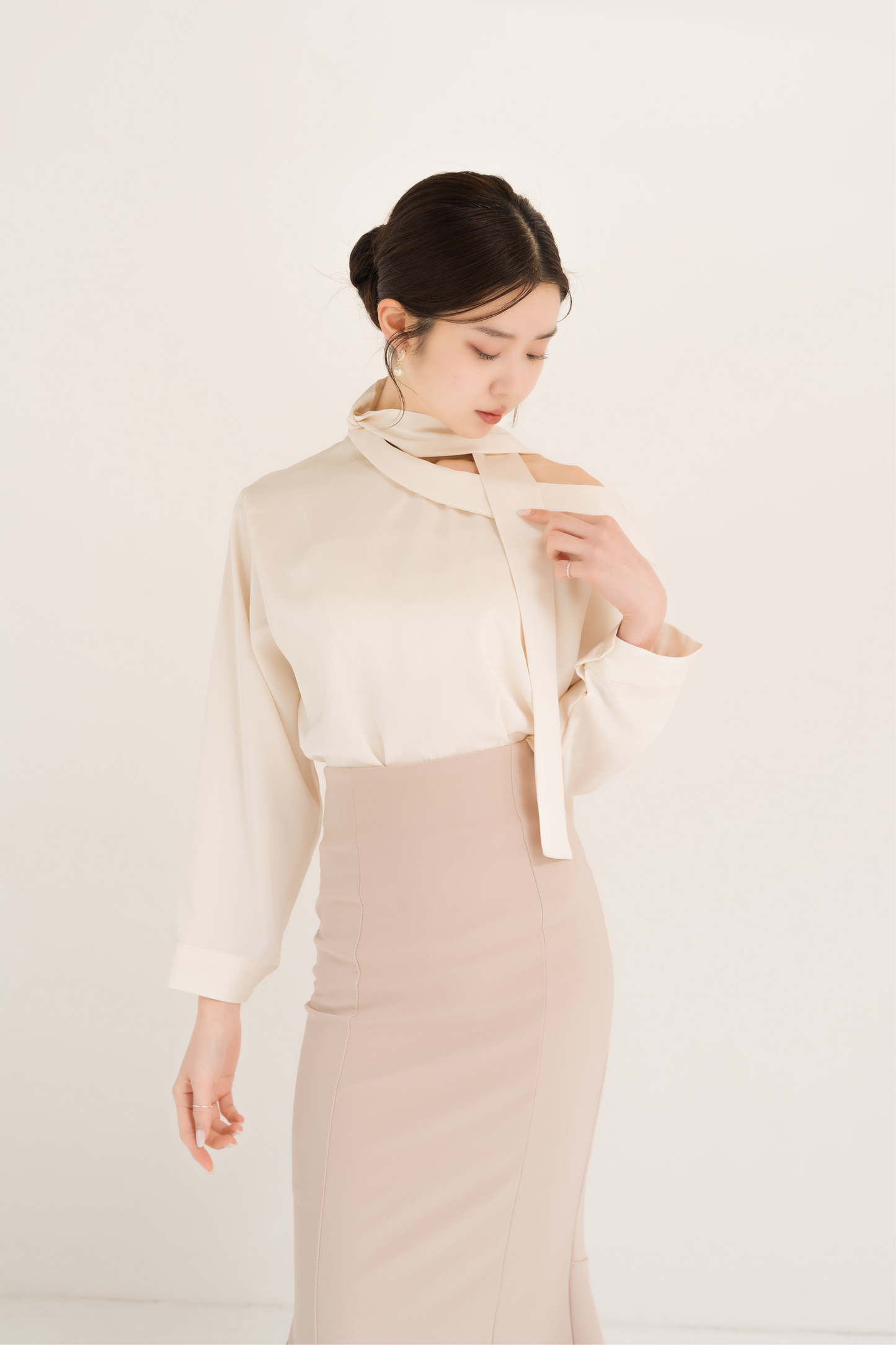 ハイウエストマーメイドスカート