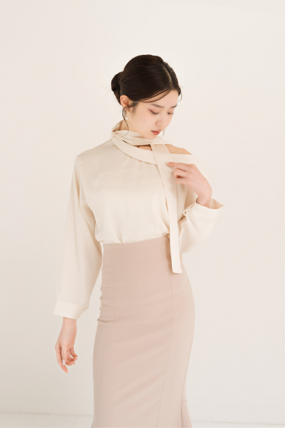 ハイウエストマーメイドスカート