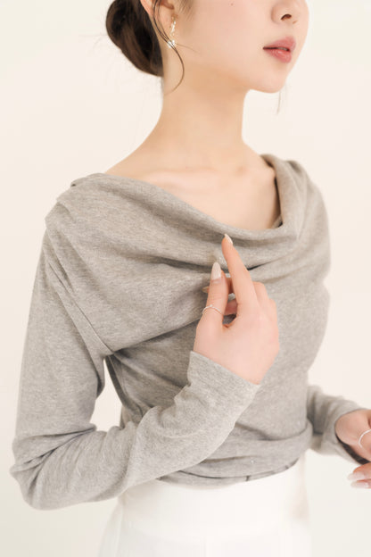 グリッタードレープロンT