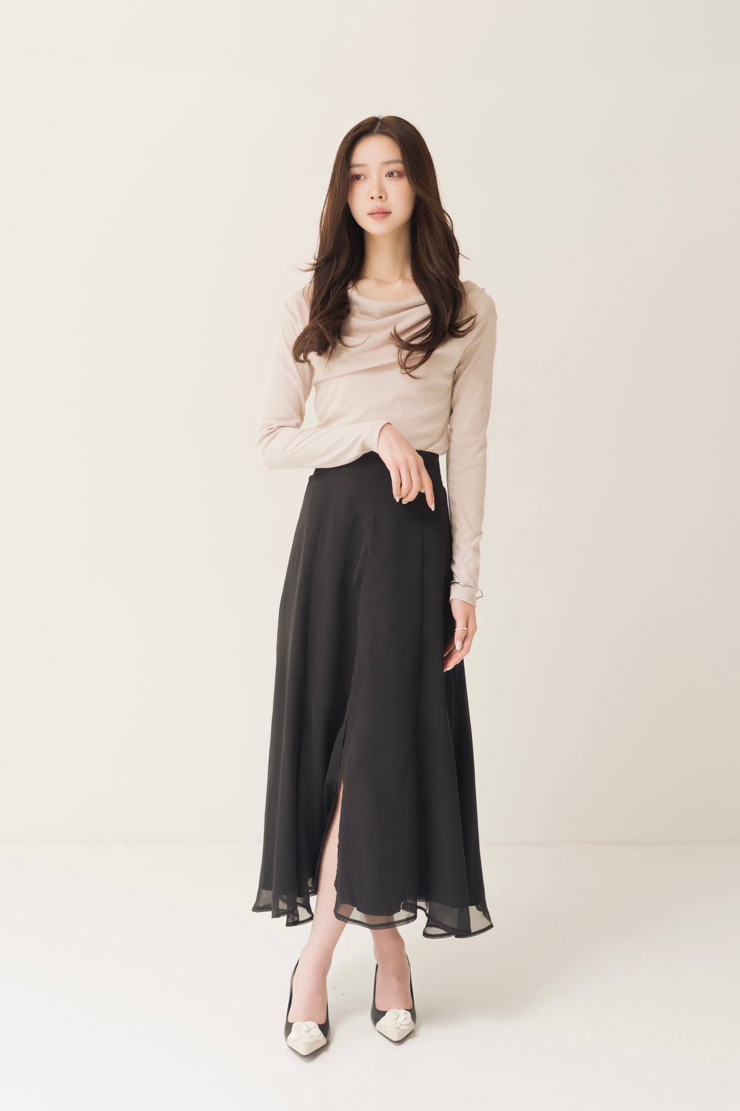 グリッタードレープロンT