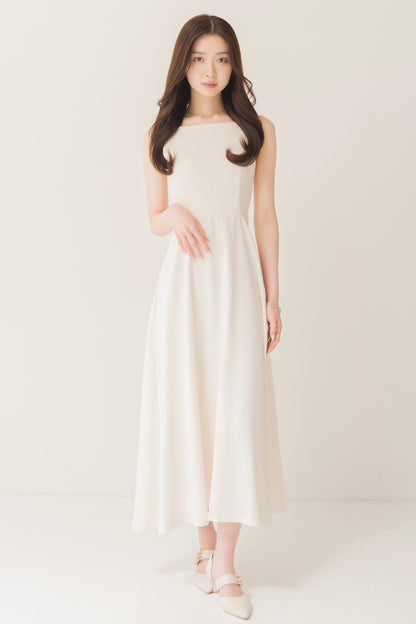 フレアロングキャミワンピ