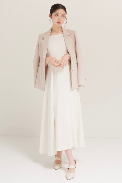 フレアロングキャミワンピ