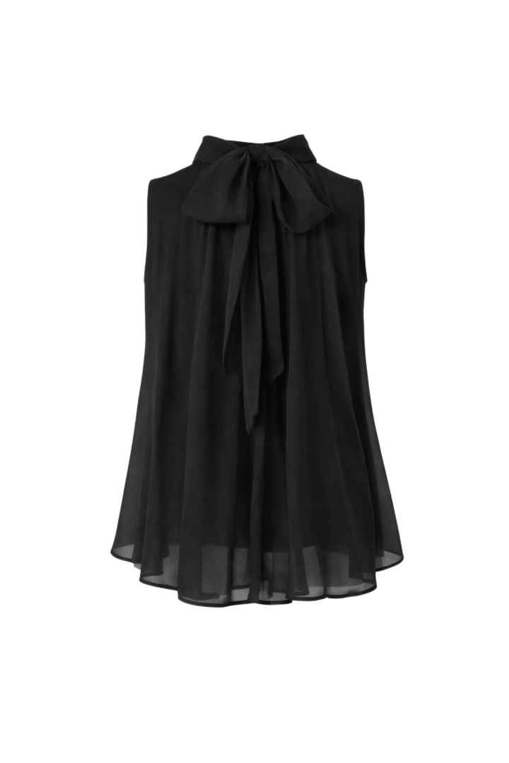 【PRE ORDER】ハイネックシフォンブラウス