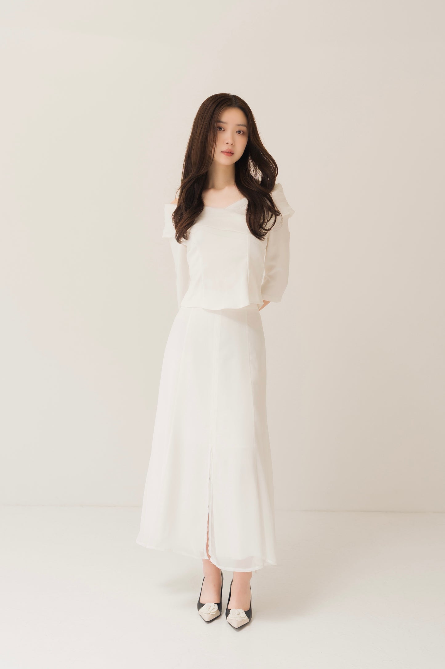 シフォンクロスブラウス