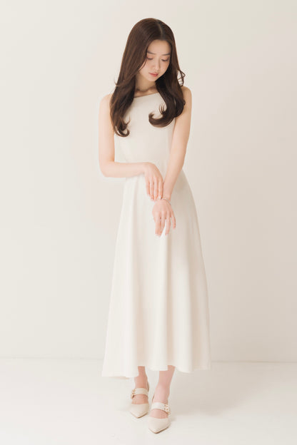 フレアロングキャミワンピ