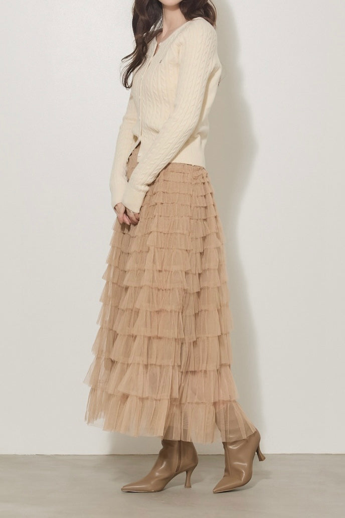 ロマンティックチュールスカート
