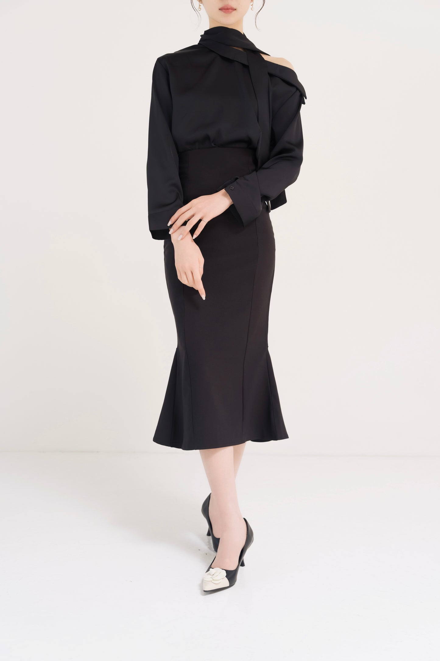 ハイウエストマーメイドスカート