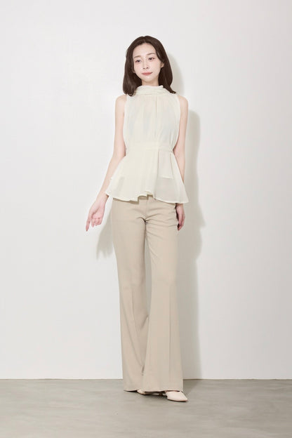 【PRE ORDER】ハイネックシフォンブラウス