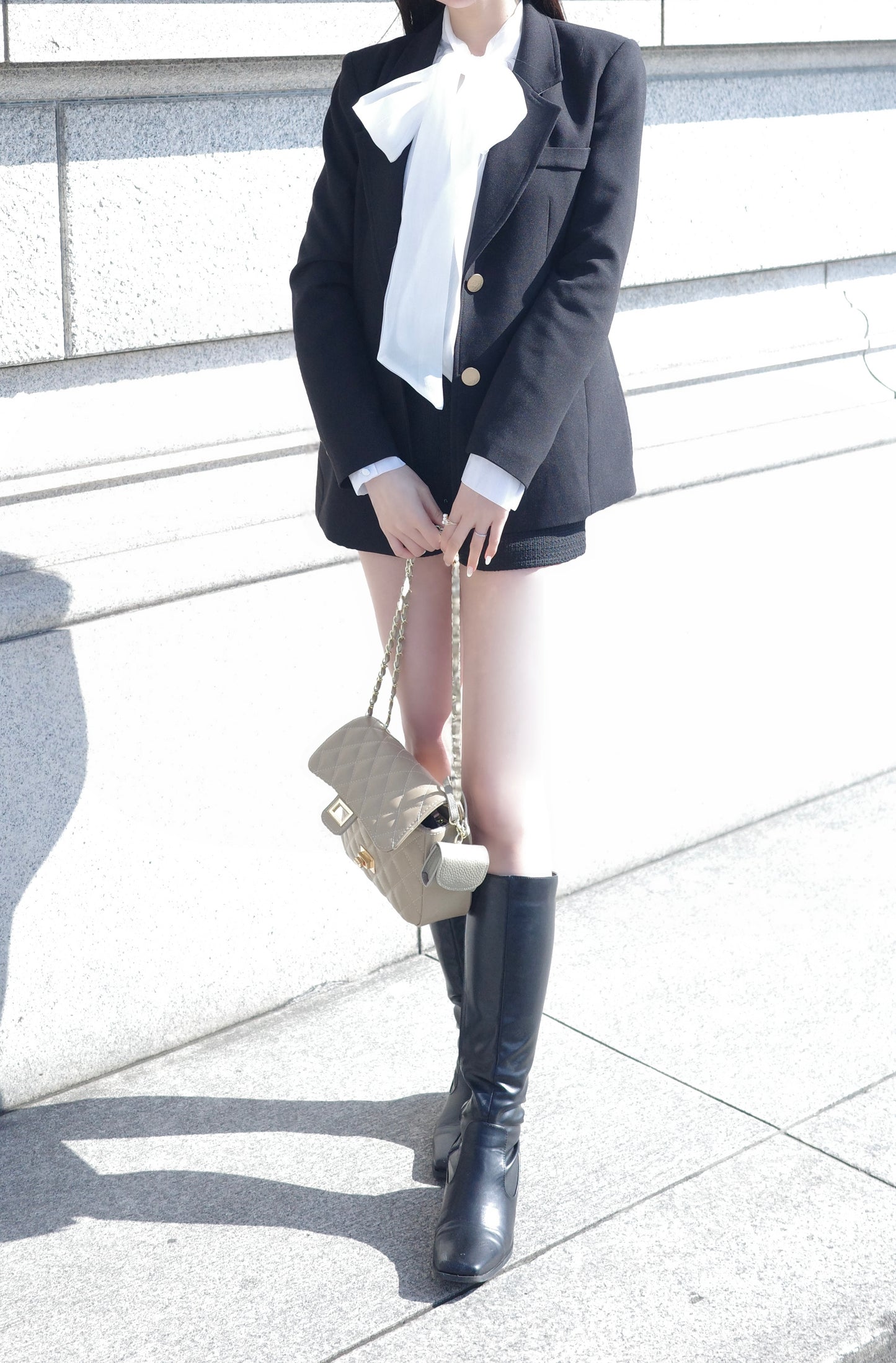 オーガンジービッグリボンブラウス