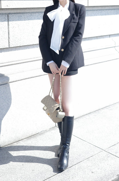 オーガンジービッグリボンブラウス