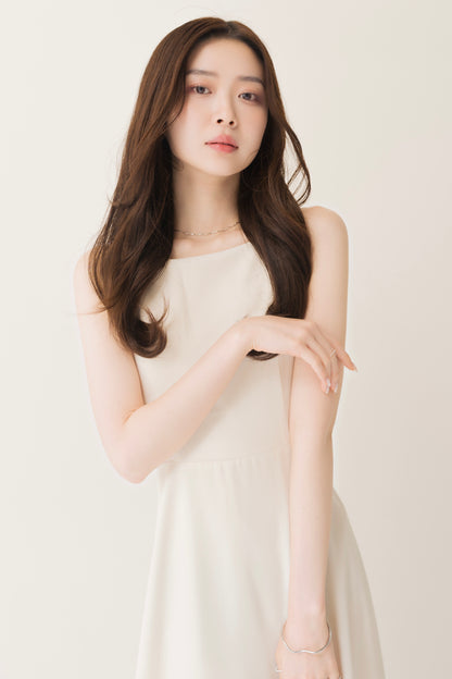 フレアロングキャミワンピ