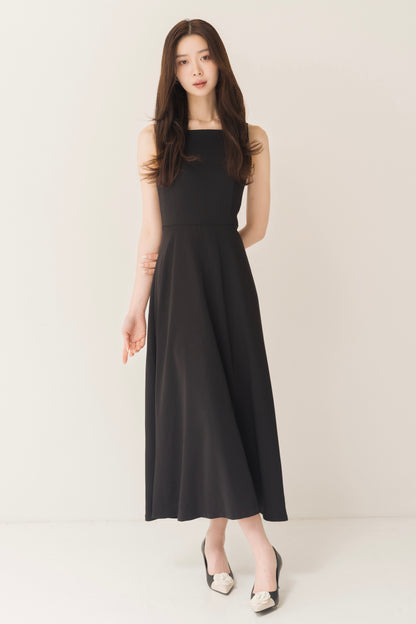 フレアロングキャミワンピ