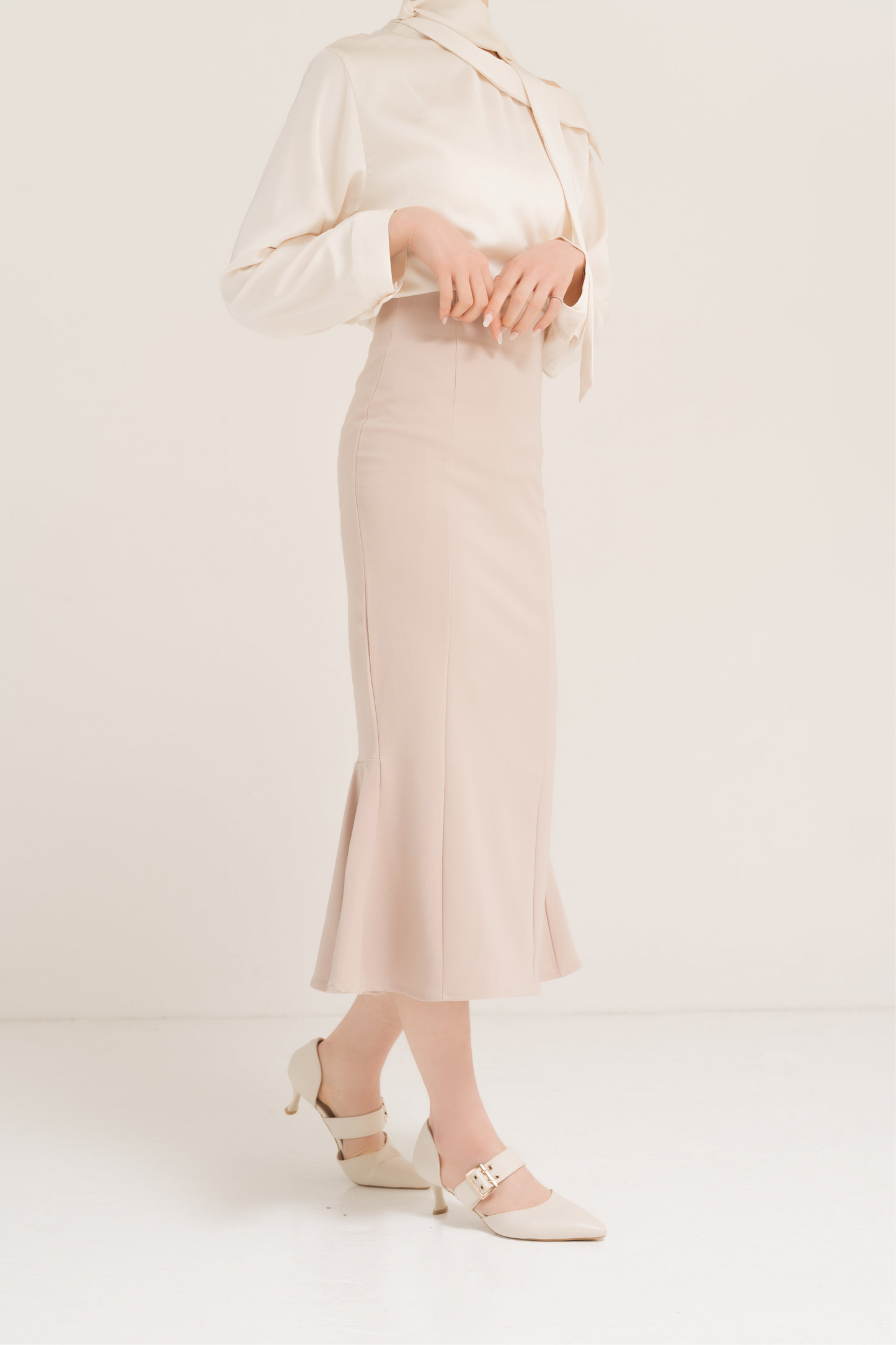 ハイウエストマーメイドスカート