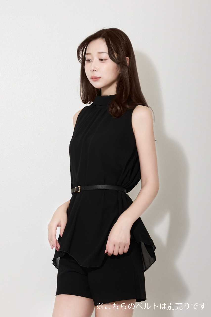 【PRE ORDER】ハイネックシフォンブラウス