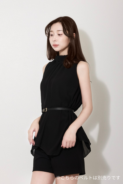 【PRE ORDER】ハイネックシフォンブラウス