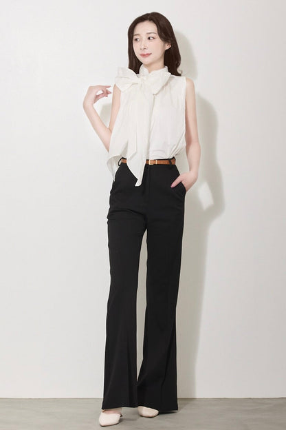 【PRE ORDER】コットンリボンブラウス