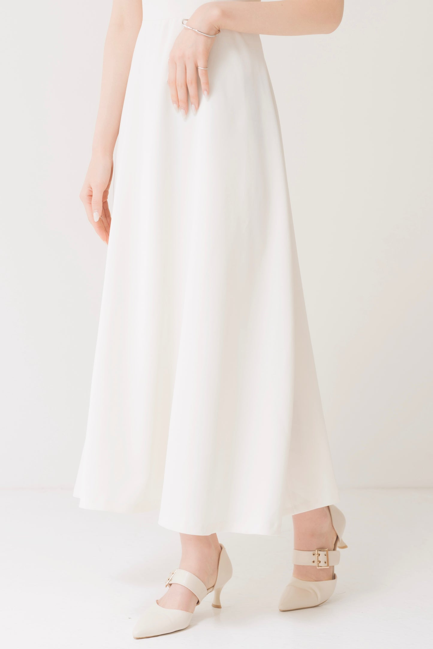 フレアロングキャミワンピ