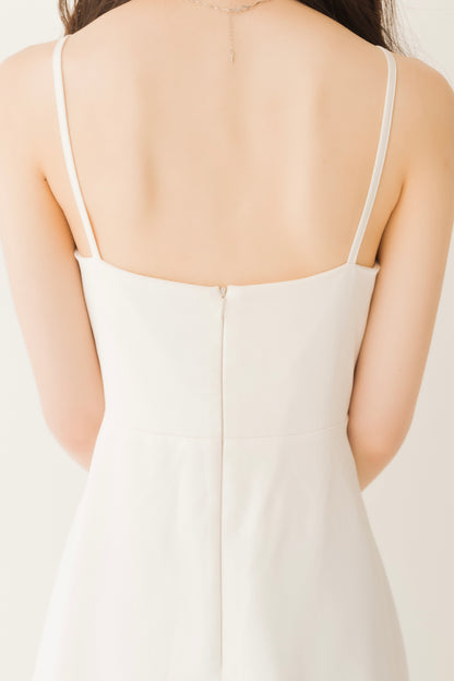 フレアロングキャミワンピ