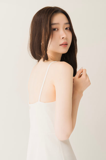 フレアロングキャミワンピ