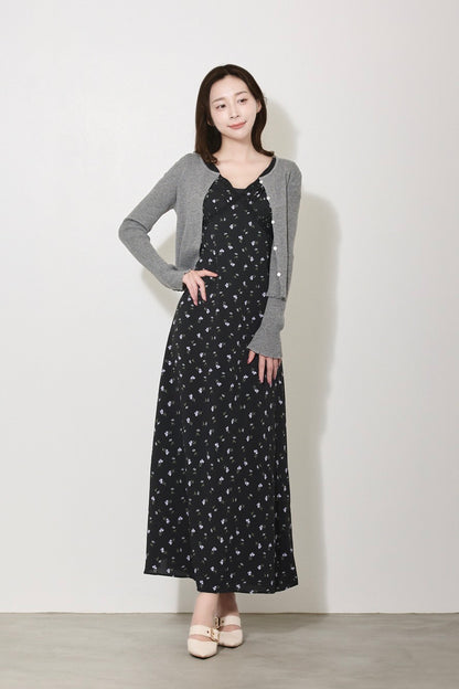 【PRE ORDER】リブフリルカーディガン