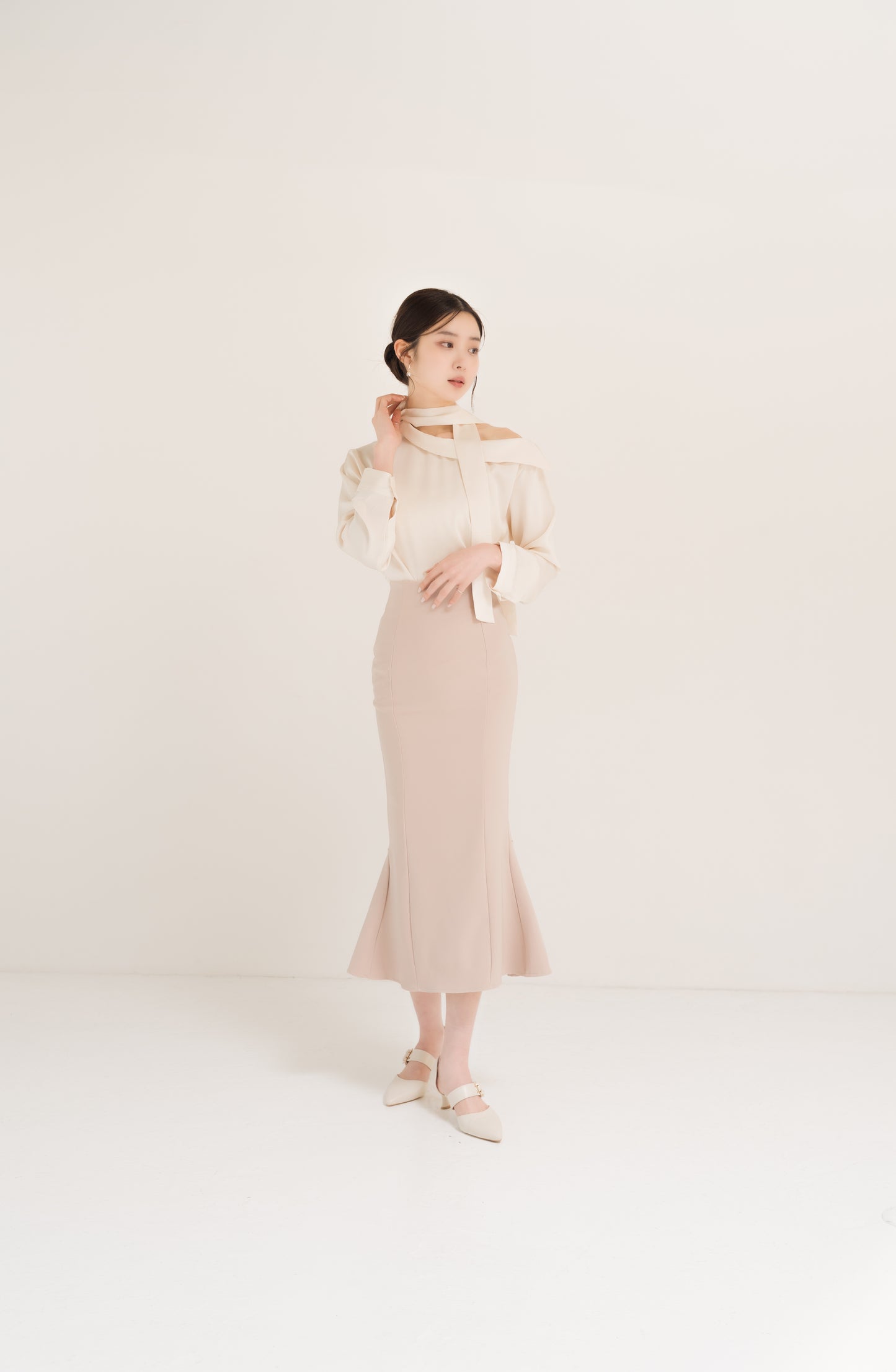 ハイウエストマーメイドスカート