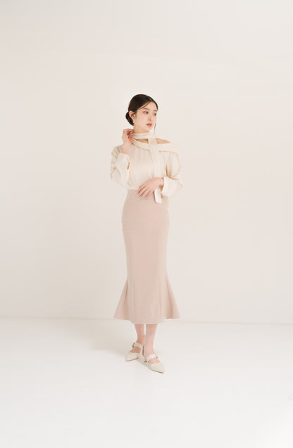 ハイウエストマーメイドスカート