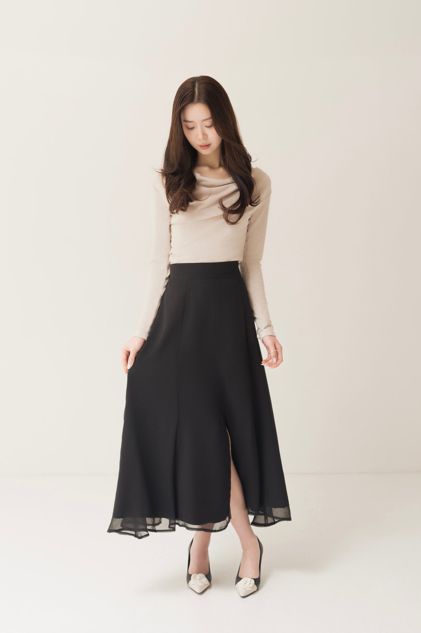 グリッタードレープロンT