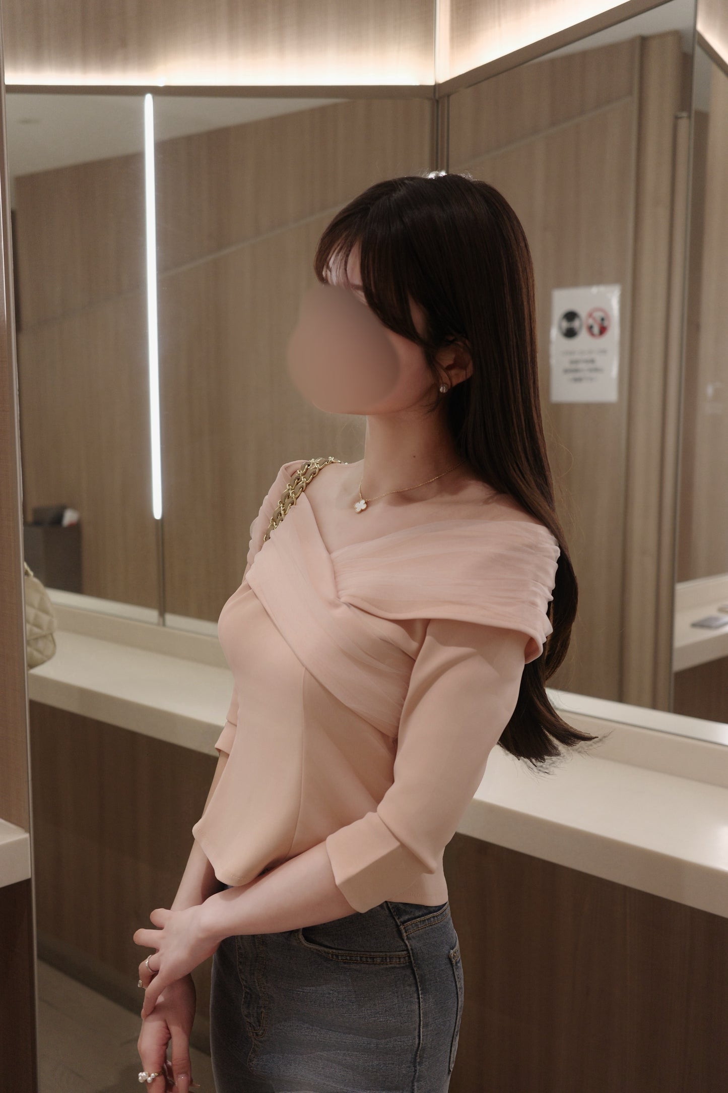 シフォンクロスブラウス