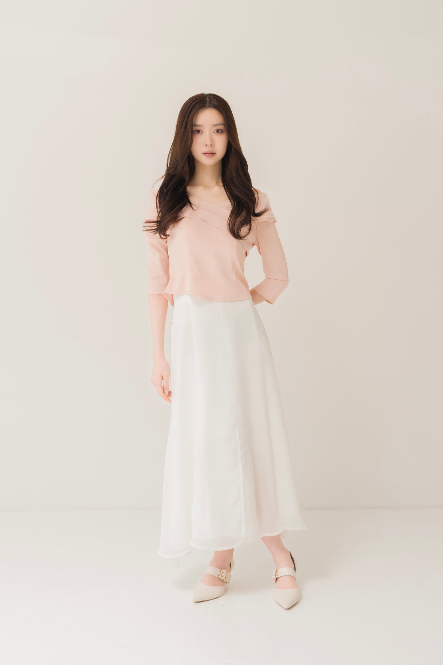 シフォンクロスブラウス