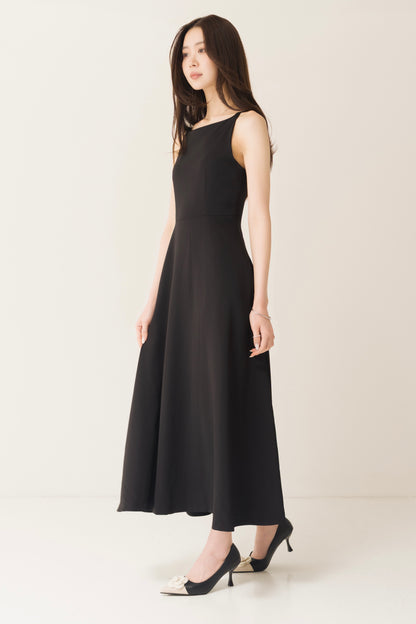 フレアロングキャミワンピ