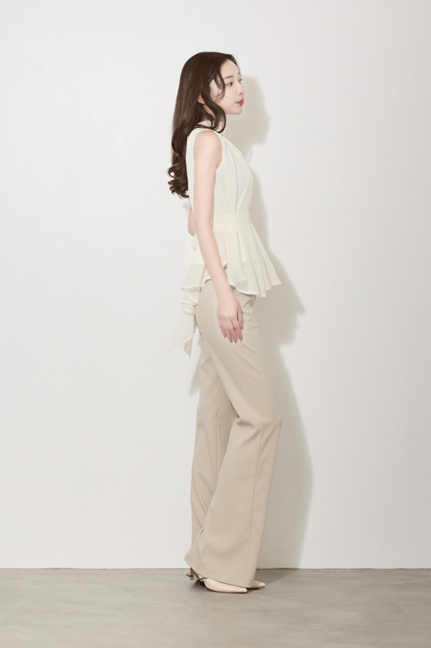 【PRE ORDER】ハイネックシフォンブラウス