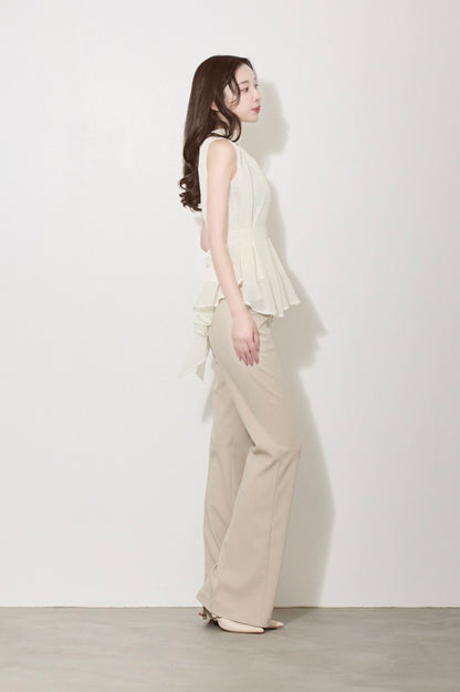 【PRE ORDER】ハイネックシフォンブラウス