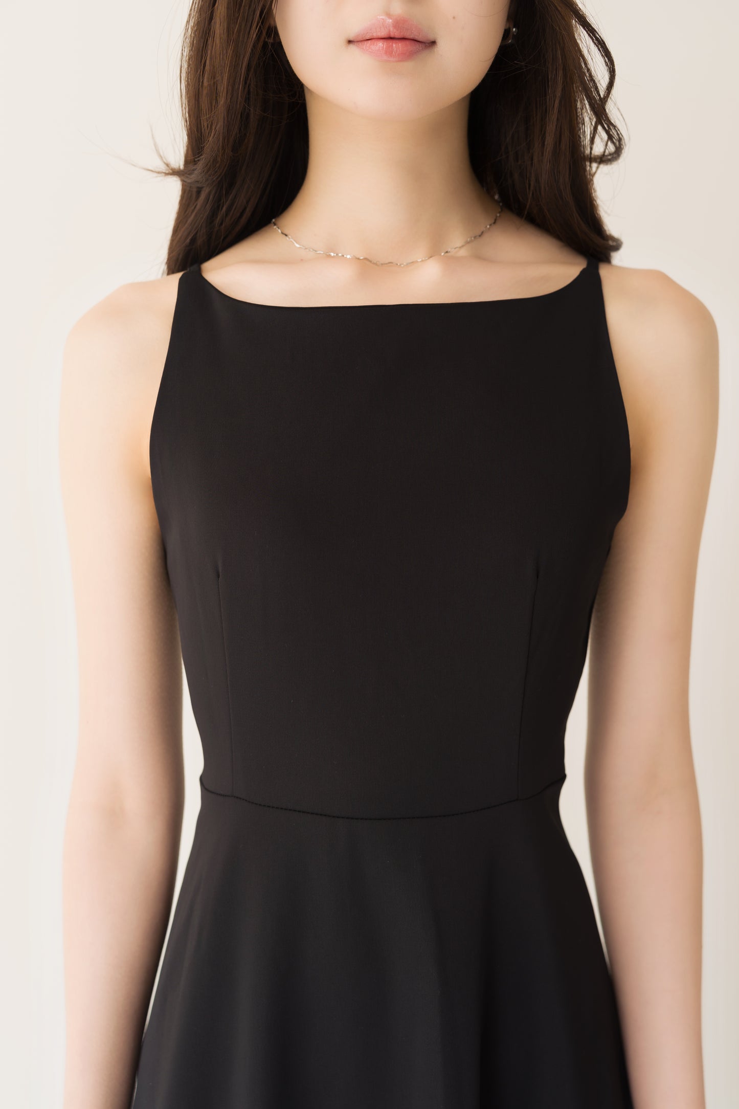 フレアロングキャミワンピ