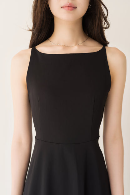 フレアロングキャミワンピ