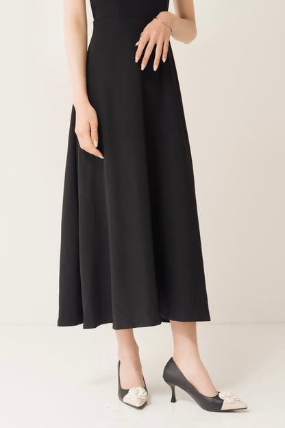 フレアロングキャミワンピ