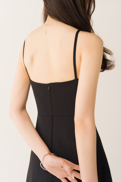 フレアロングキャミワンピ