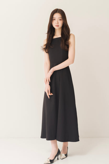 フレアロングキャミワンピ