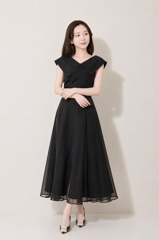 ハイウエストシフォンスカート